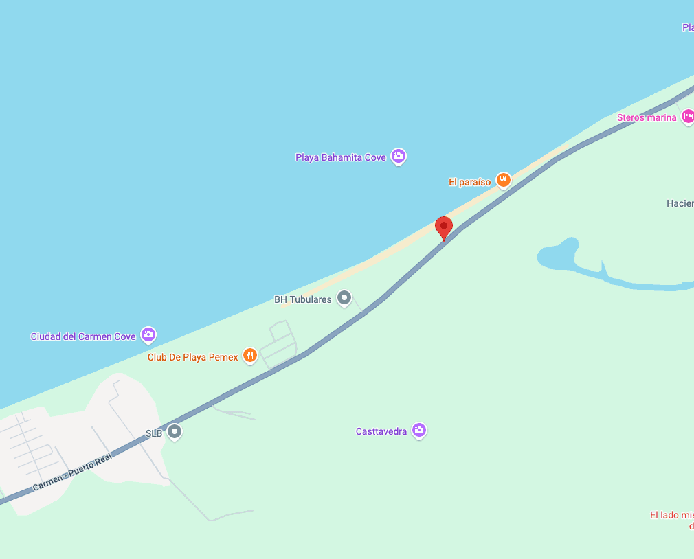 Mapa de la ubicación de la recepción